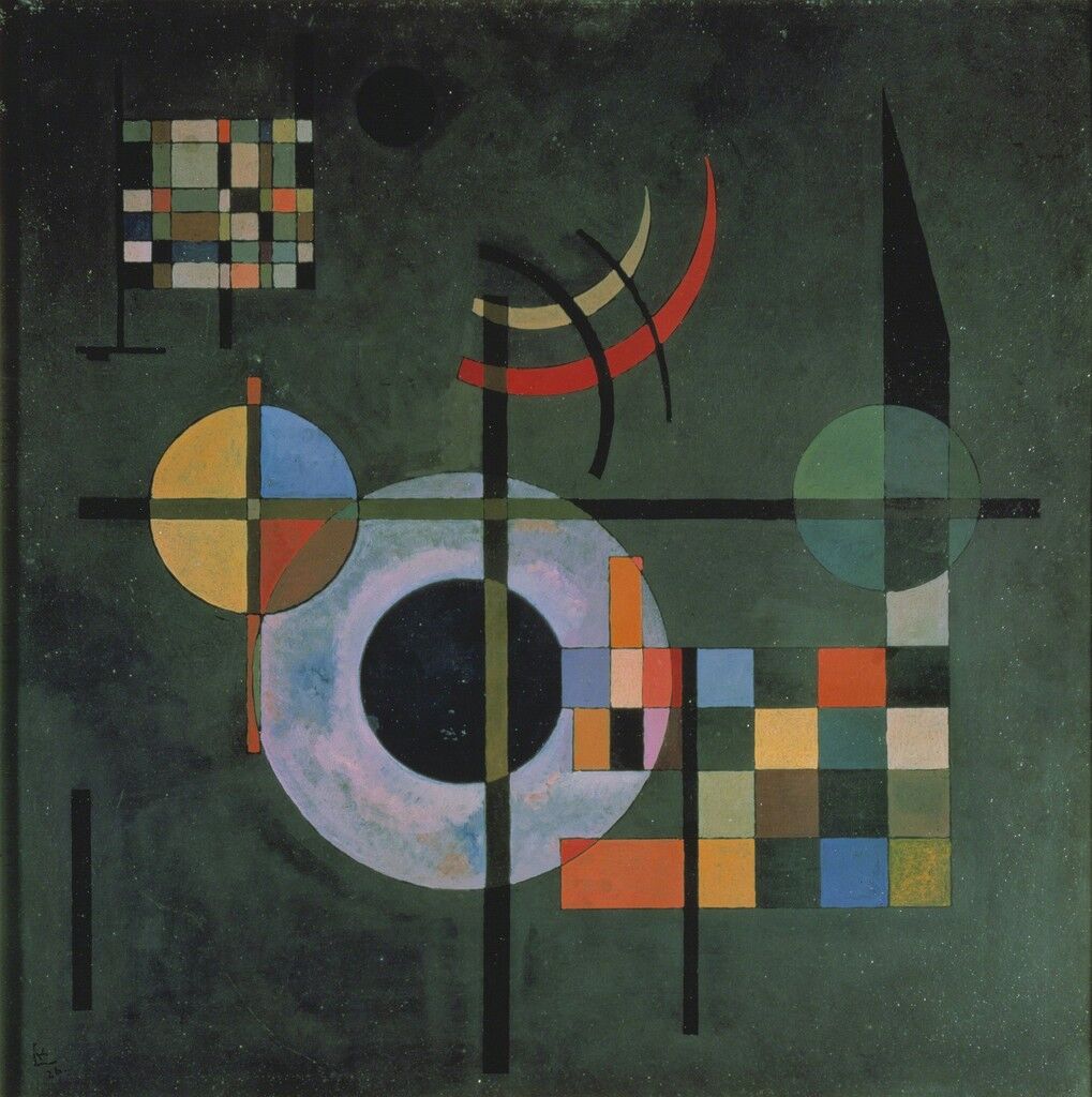 the painting by Kandinsky, Counterweights 1926