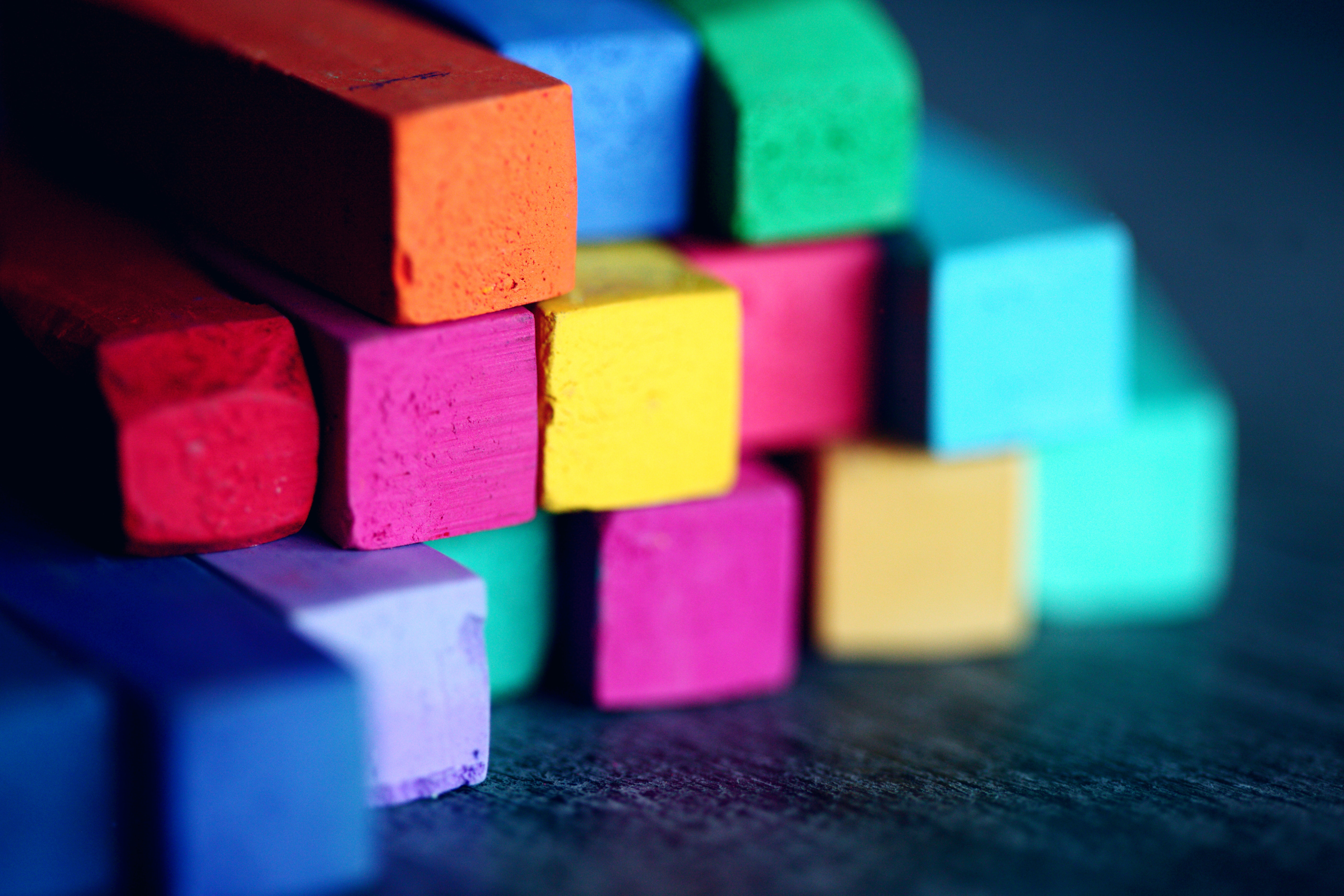 stack of multi-colored wooden blocks